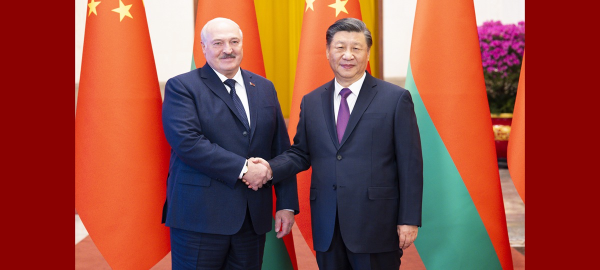 Xi holds talks with Belarusian president